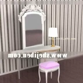 European Dresser Simple Design 3d model