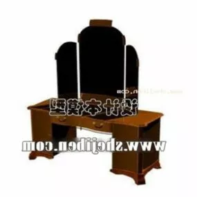 Classic Dresser Bedroom Furniture 3d model