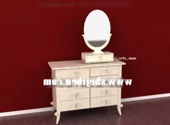 Office Desk Furniture With Chair Computer 3d model