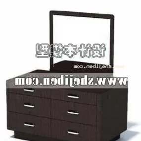 Dresser Modern Style Bedroom Furniture 3d model