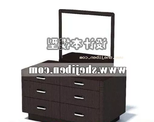 Work Desk And Bookcase 3d model