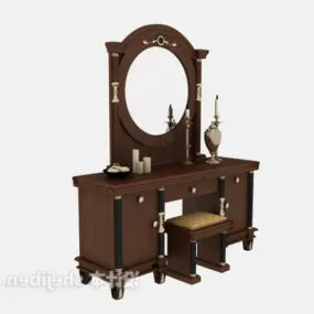 European Dresser Bedroom Furniture 3d model
