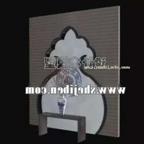 Screen Partition Divider Chinese Style 3d model