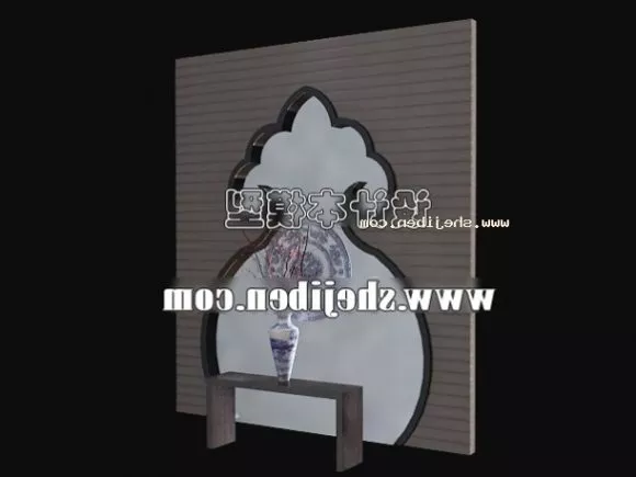 Screen Partition Divider Chinese Style 3d model Screen Partition Divider Chinese Style 3d model
