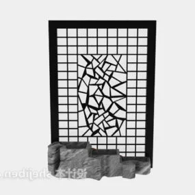 Screen Partition Metal Mesh 3d model