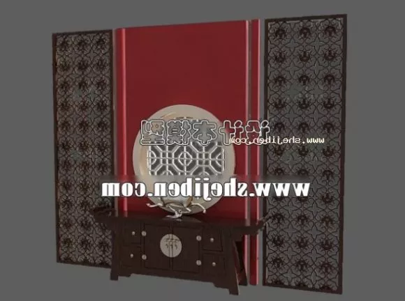 Screen Partition Divider Chinese Style V1 3d model Screen Partition Divider Chinese Style V1 3d model