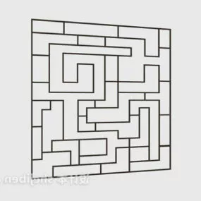 Screen Frame Partition Divider 3d model
