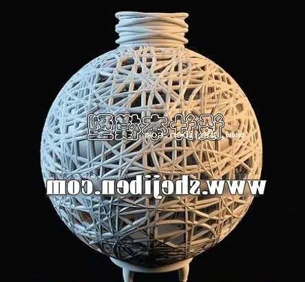Vase With Line Pattern 3d model