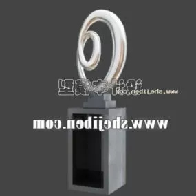 Circular Artwork Sculpture 3d model