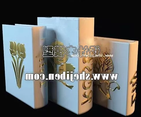Two Stack Books 3d model