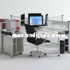 Office Desk Tables And Chairs 3d model