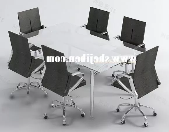 Small Conference Table With Chair 3d model Small Conference Table With Chair 3d model
