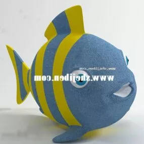 Pillow Fish Shaped 3d model