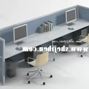 Office Partition Working Space 3d model