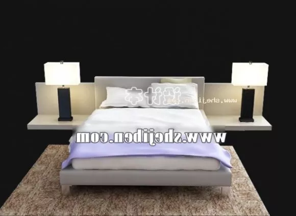 Nightstand Three Drawers 3d model