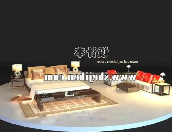 Carpet Ikea Persian Pattern 3d model