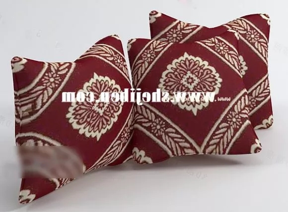 Pillow Grey Textile 3d model