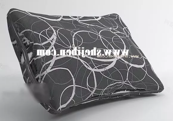 Grey Pillow Pattern 3d model Grey Pillow Pattern 3d model