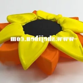 Sun Flower Pillow 3d model