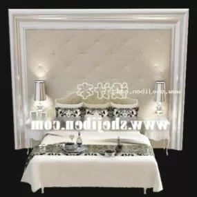 Boutique Bed Full Set 3d model