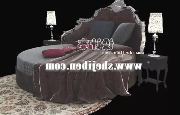 Old Single Bed 3d model