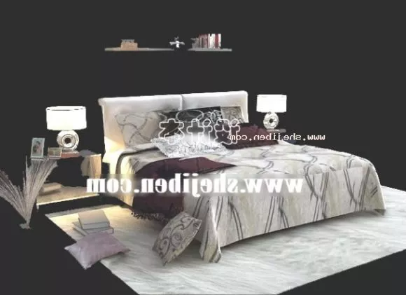 Three Ceiling Lantern Lamps Modern Style 3d model
