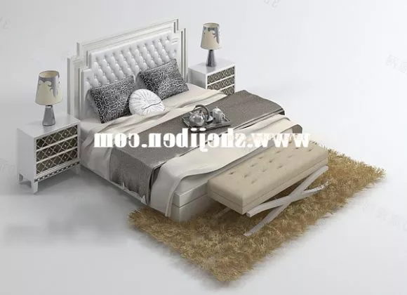 Platform Bed Camel Head 3d model