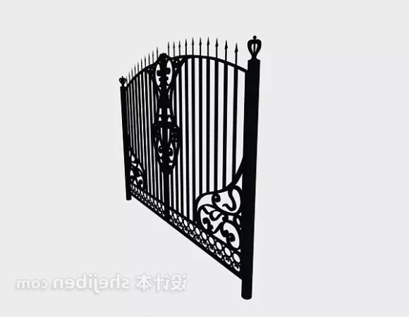 Old Wood Fence Gate 3d model