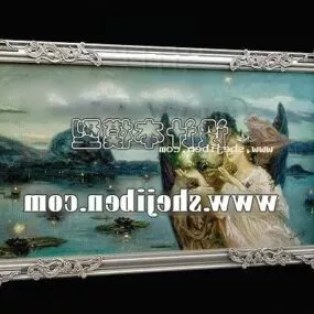 Rectangular Wall Painting Frame 3d model