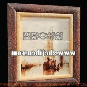Wall Oil Painting Frame 3d model