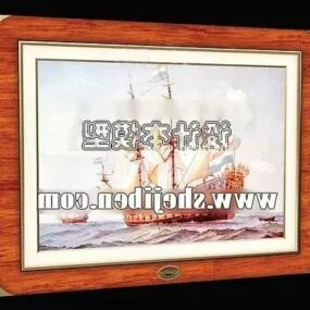 Oil Painting Frame Wooden Frame 3d model