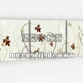 Modern Wall Painting Decoration 3d model