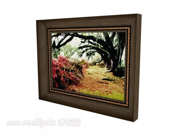 Easel Painting 3d model