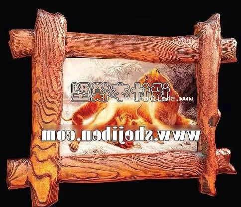 Chinese Painting With Antique Text 3d model