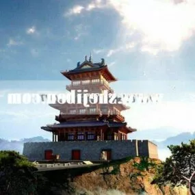 Ancient Pagoda Chinese Classic Building 3d model