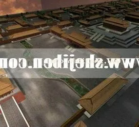 Forbidden City Chinese Building 3d model