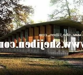 Forest House Modern Building 3d model