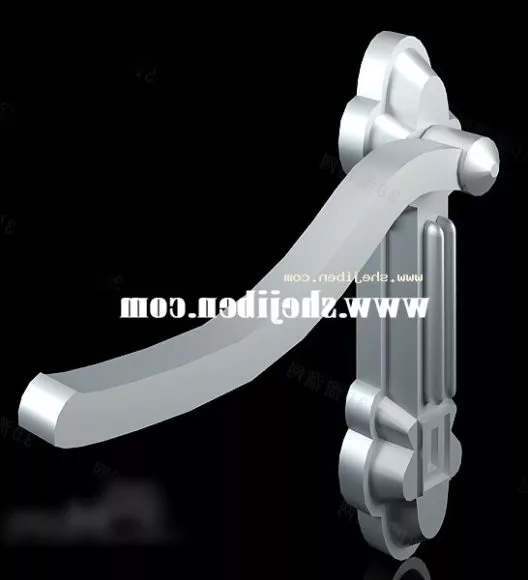 Door Window With Latice Frame 3d model