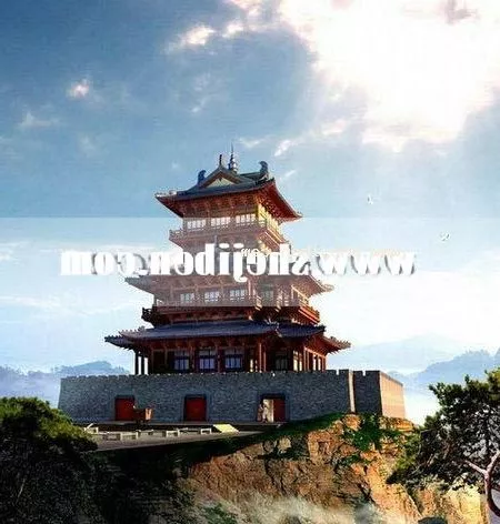 Battle Arena Fantasy Building 3d model