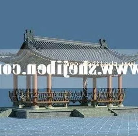 Gazebo Chinese Building 3d model