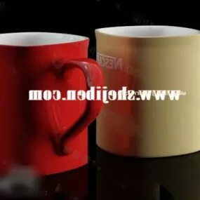 Color Ceramic Cup 3d model