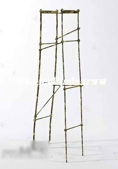 Potted Tree Bamboo 3d model