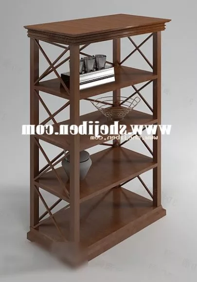 Kitchen Shelf Slide Door 3d model