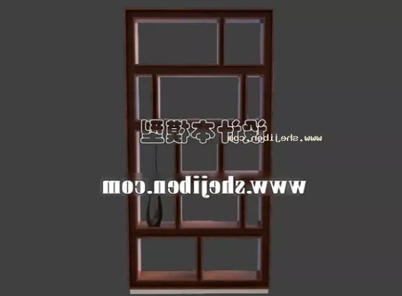 Red Shelf Wall Mount 3d model