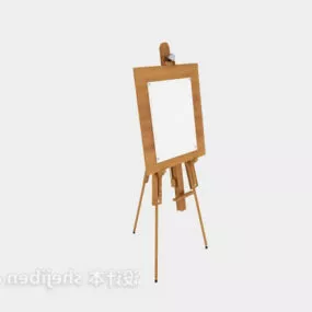 Wood Painting Easel 3d model