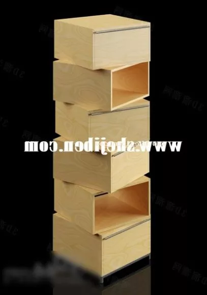 Kitchen Shelf Slide Door 3d model