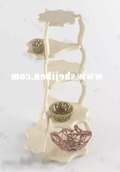 Wall Glass Shelf 3d model