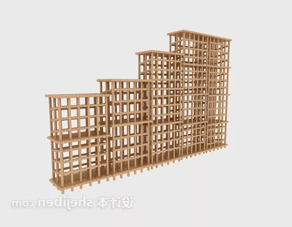 Metal Grating Shelf 3d model