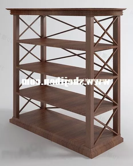 Metal Grating Shelf 3d model
