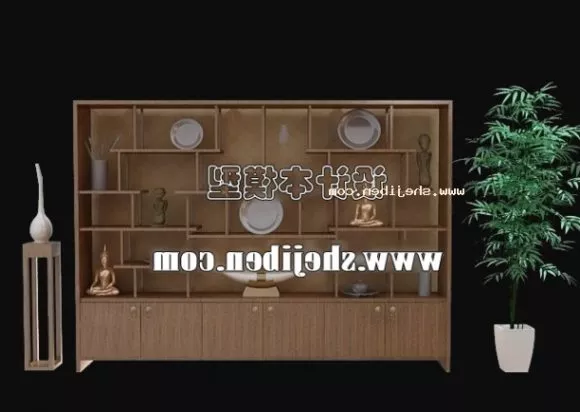 Shelf Ikea Detolf 3d model